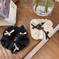 Women's Sweet Simple Style Solid Color Cloth Bowknot Hair Tie main image 1