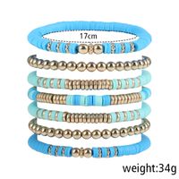 Retro Bohemien Geometrisch Weichen Lehm Perlen Unisex Armbänder sku image 2