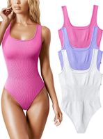 Women's Bodysuits Bodysuits Vintage Style Sexy Solid Color main image 3
