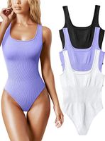 Women's Bodysuits Bodysuits Vintage Style Sexy Solid Color main image 5