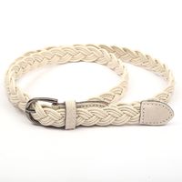 Retro Ethnic Style Twist Alloy Wax Rope Patchwork Plating Women's Woven Belts sku image 2