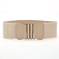 Simple Style Solid Color Pu Leather Alloy Women's Leather Belts sku image 2