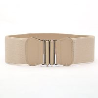 Simple Style Solid Color Pu Leather Alloy Women's Leather Belts main image 5