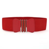 Simple Style Solid Color Pu Leather Alloy Women's Leather Belts sku image 4