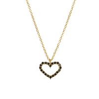 Sterling Silber Elegant Einfacher Stil Herzform Zirkon Halskette Mit Anhänger sku image 7