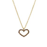 Sterling Silber Elegant Einfacher Stil Herzform Zirkon Halskette Mit Anhänger sku image 6