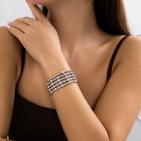 Exaggerated Simple Style Classic Style Geometric Round Solid Color CCB Women's Bracelets main image 3