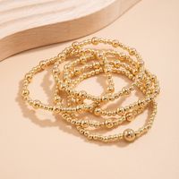 Exaggerated Simple Style Classic Style Geometric Round Solid Color CCB Women's Bracelets main image 4