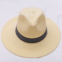 Unisex Simple Style Stripe Wide Eaves Sun Hat sku image 1