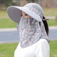 امرأة غير رسمي الأزهار ديتسي طنف كبيرة قبعة الشمس sku image 5
