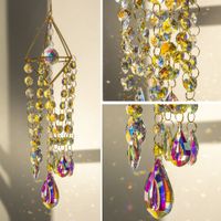 Elegant Water Droplets Crystal White Crystal Pendant Artificial Decorations main image 4