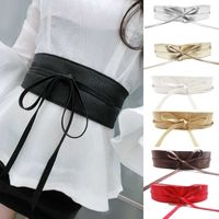 Simple Style Solid Color Knot Pu Leather Alloy Straps Women's Leather Belts main image 2