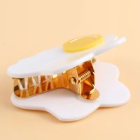Women's IG Style Simple Style Poached Egg Arylic Hair Claws main image 3