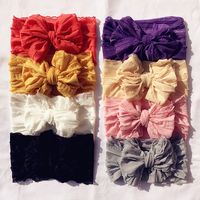 Kid'S Retro Solid Color Bow Knot Cloth Hair Band main image 5
