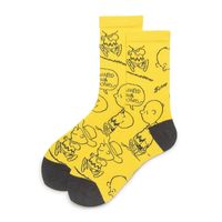 Unisex Basic Japanese Style Cartoon Stripe Cotton Jacquard Crew Socks A Pair sku image 12