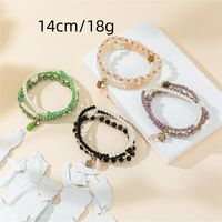 Casual Simple Style Round Artificial Crystal Beaded Women's Bracelets main image 2