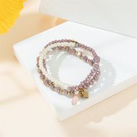 Casual Simple Style Round Artificial Crystal Beaded Women's Bracelets sku image 2