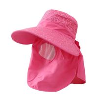 Women's Cartoon Style Sweet Simple Style Solid Color Flower Big Eaves Sun Hat main image 3