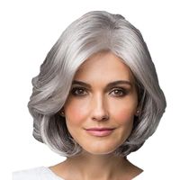 Women's Simple Style Casual Holiday Party High Temperature Wire Side Fringe Short Curly Hair Wig Net main image 2