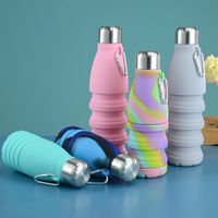 Cute Solid Color Silica Gel Water Bottles 1 Piece main image 4