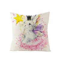 Nordic Style Rabbit Linen Pillow Cases Artificial Decorations sku image 8