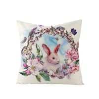 Nordic Style Rabbit Linen Pillow Cases Artificial Decorations sku image 13