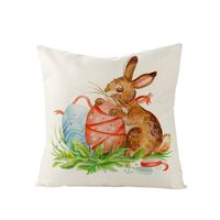 Nordic Style Rabbit Linen Pillow Cases Artificial Decorations sku image 17