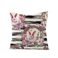Nordic Style Rabbit Linen Pillow Cases Artificial Decorations sku image 19