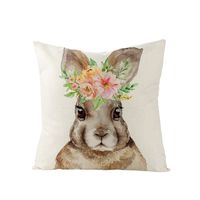 Nordic Style Rabbit Linen Pillow Cases Artificial Decorations sku image 21