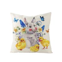 Nordic Style Rabbit Linen Pillow Cases Artificial Decorations sku image 22