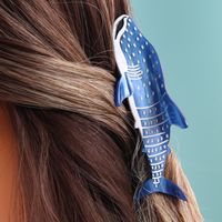 Women's IG Style Simple Style Whale Acetic Acid Sheets Inlay Rhinestones Hair Claws sku image 1