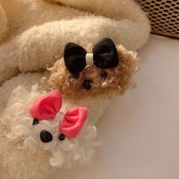 Women's Cute Dog Bow Knot Plush Hair Clip main image 3