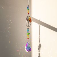 Sweet Water Droplets Heart Shape Life Tree K9 Crystal Crystal Pendant Artificial Decorations sku image 8
