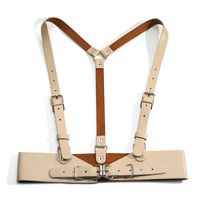 Simple Style Streetwear Solid Color Pu Leather Iron Plating Women's Corset Belts sku image 3