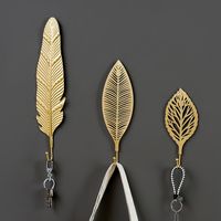 Simple Style Leaves Metal Iron Pendant main image 1