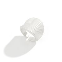 Wholesale Jewelry Simple Style Spiral Stripe Alloy Open Rings main image 5