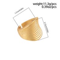 Wholesale Jewelry Simple Style Spiral Stripe Alloy Open Rings main image 2