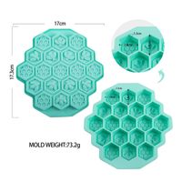 Simple Style Honeycomb Silica Gel Ice Tray 1 Piece main image 2