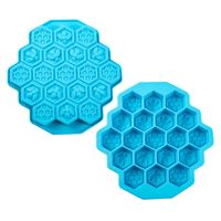 Simple Style Honeycomb Silica Gel Ice Tray 1 Piece sku image 1