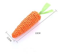 Cute Pastoral Paper String Carrot Pet Toys sku image 1
