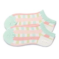 Women's Japanese Style Plaid Cotton Ankle Socks A Pair sku image 11
