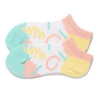 Frau Japanischer Stil Plaid Baumwolle Ankle Socken Ein Paar sku image 12