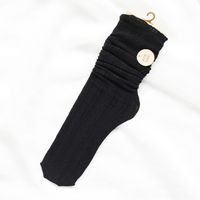 Women's Japanese Style Solid Color Nylon Crew Socks A Pair sku image 1