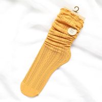 Women's Japanese Style Solid Color Nylon Crew Socks A Pair sku image 5