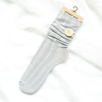 Women's Japanese Style Solid Color Nylon Crew Socks A Pair sku image 6