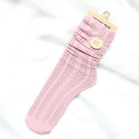 Women's Japanese Style Solid Color Nylon Crew Socks A Pair sku image 9
