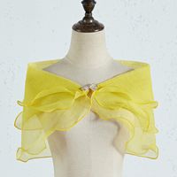 Women's Sweet Solid Color Bow Knot Polyester Shawl sku image 2