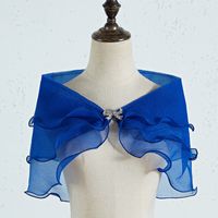 Women's Sweet Solid Color Bow Knot Polyester Shawl sku image 3