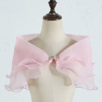 Women's Sweet Solid Color Bow Knot Polyester Shawl sku image 14