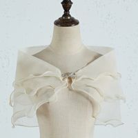 Women's Sweet Solid Color Bow Knot Polyester Shawl sku image 7